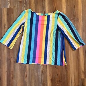 Lilly Pulitzer rainbow striped top
